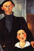 Amedeo Modigliani Jacques and Berthe Lipchitz painting